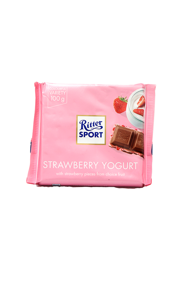 Ritter Sport Strawberry Yoghurt Chocolate 100g LifePlus