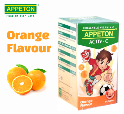 Appeton Essentials Activ C Mg Chewable Tab Orange S Lifeplus