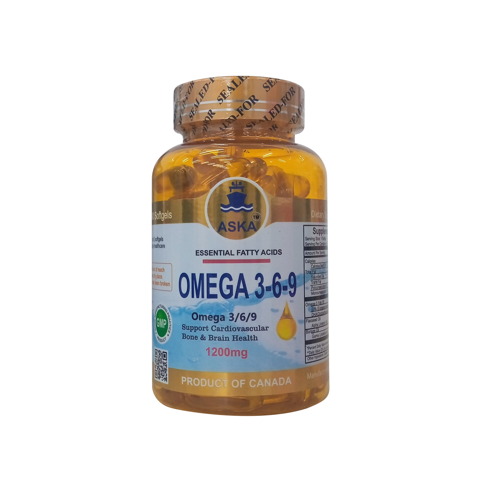 ASKA Omega 3 6 9 Fish Oil 1200 Mg Softgel Cap 90 S LifePlus