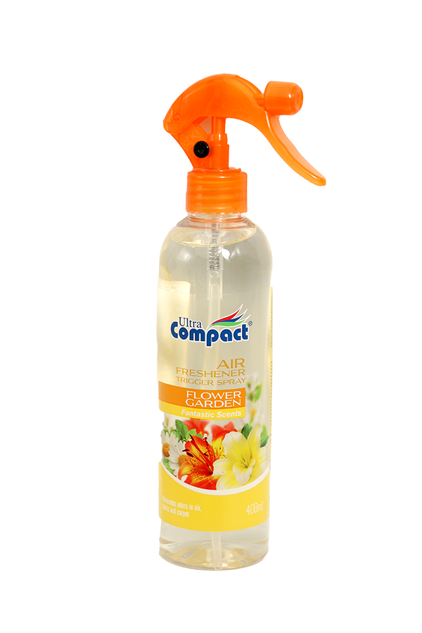 Ultra Compact Air Freshener Trigger Spray Flower Garden 400ml LifePlus