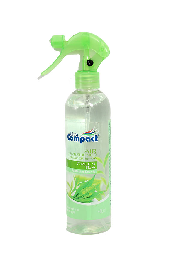 Ultra Compact Air Freshener Trigger Spray Green Tea 400ml LifePlus