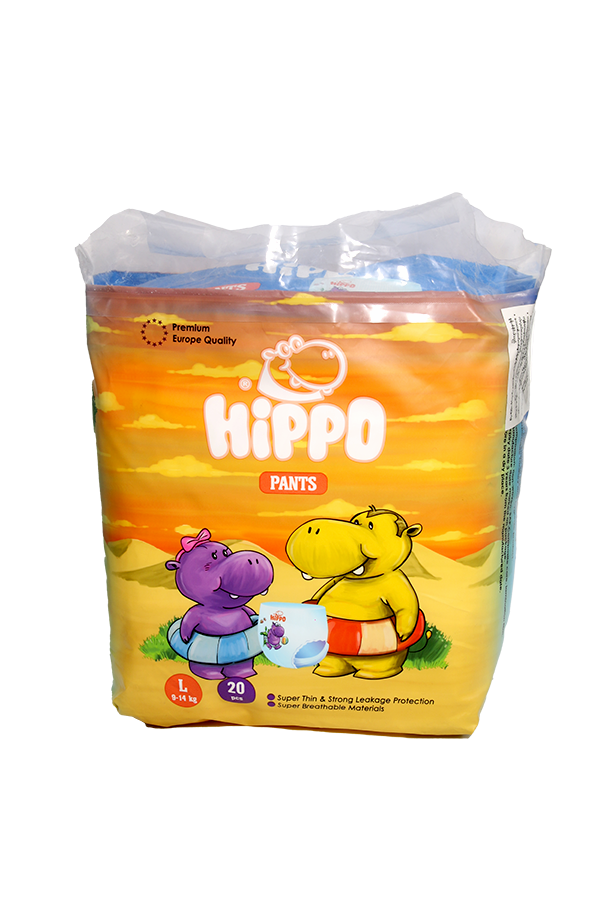 Hippo Baby Diaper Eco Pants L 914kg 20's LifePlus
