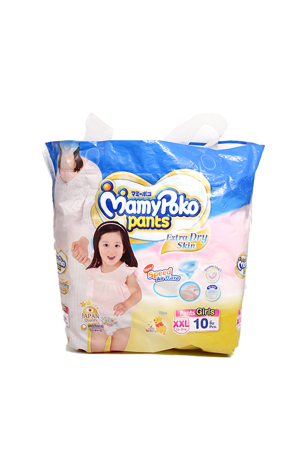 Mamy Poko Baby Diaper Extra Dry Skin Pants Girl XXL10's LifePlus