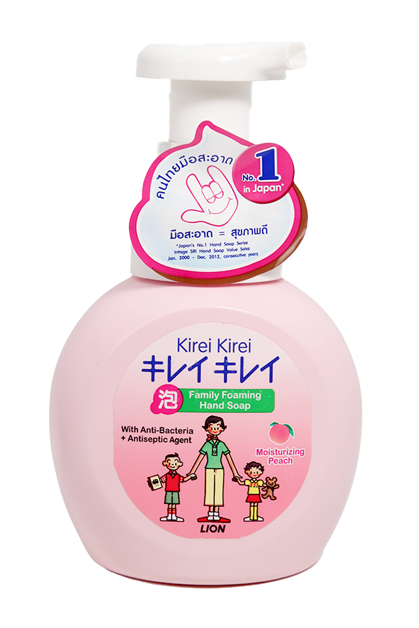 Kirei Kirei Anti-Bacterial Foaming Hand Soap Moisturizing Peach 250ml ...