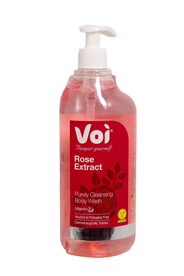 Voi Purely Cleansing Body Wash Rose Extract 750ml LifePlus