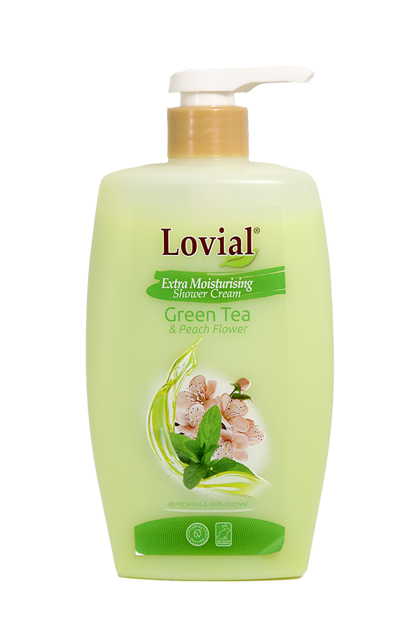 Lovial Extra Moisturizing Shower Cream Green Tea & Peach 500ml LifePlus