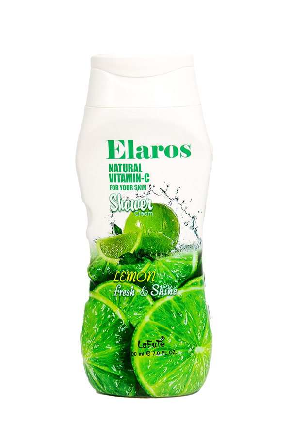 Elaros Shower Cream Lemon Fresh & Shine 200ml LifePlus