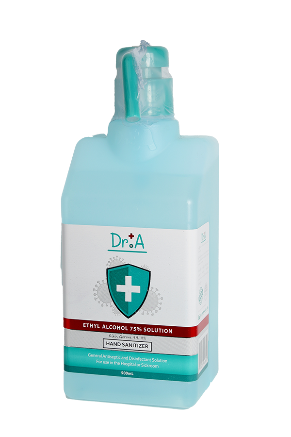 Dr+A Ethyl Alcohol 75 Solution Hand Spray Aloe Vera 500ml LifePlus