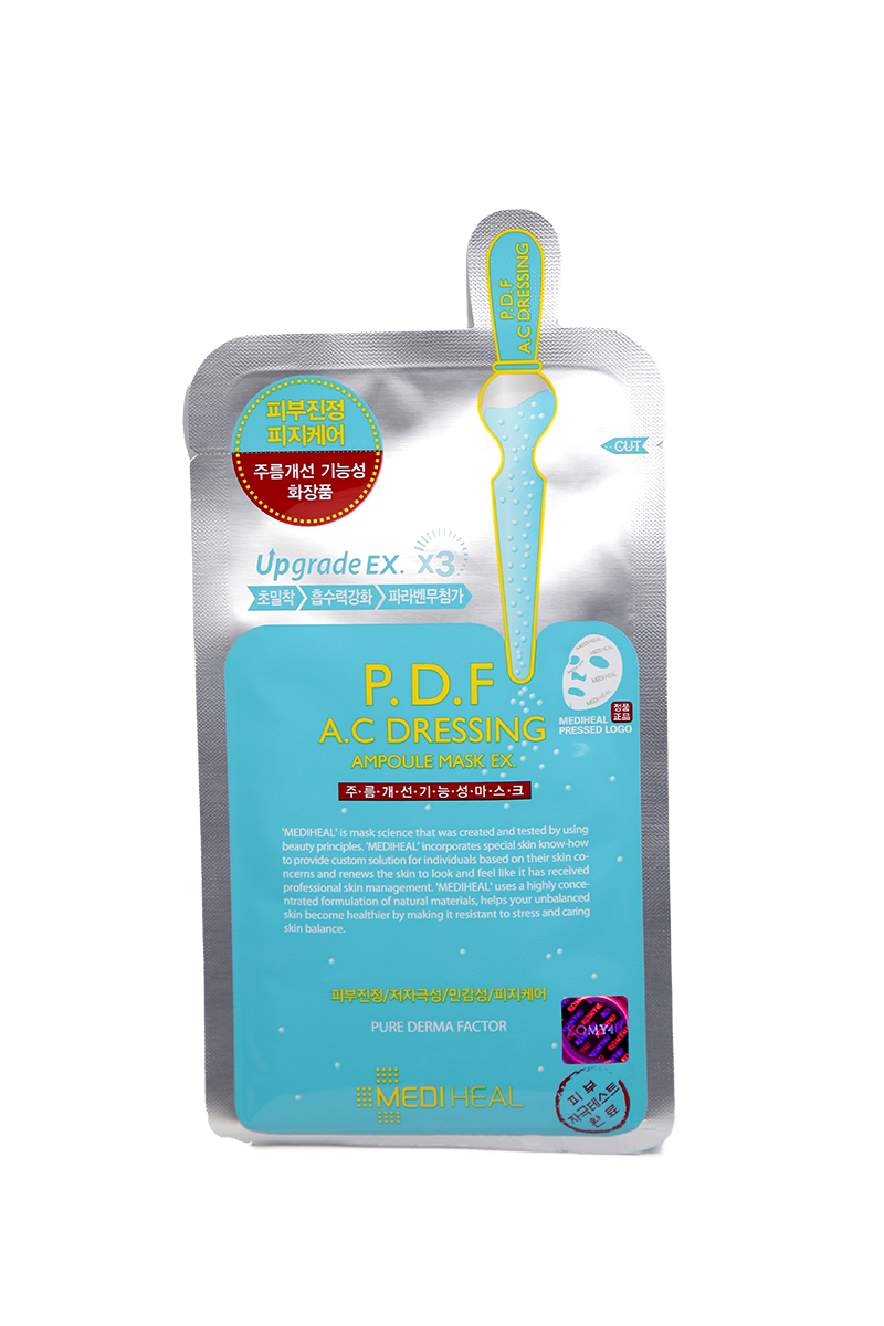 Mediheal Face Mask P.D.F P A.C Dressing Ampoule Black Ex 24ml LifePlus