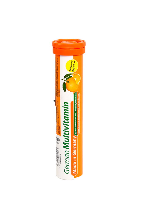 German Multivitamin Effervescent Orange Tub 20's LifePlus
