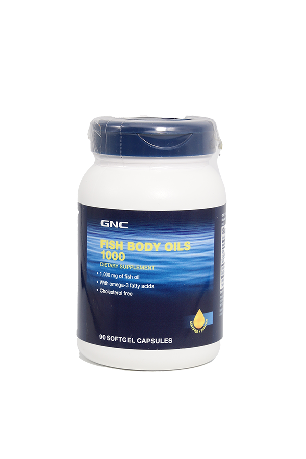 GNC Fish Body Oils 1000 Softgel Cap 90's LifePlus