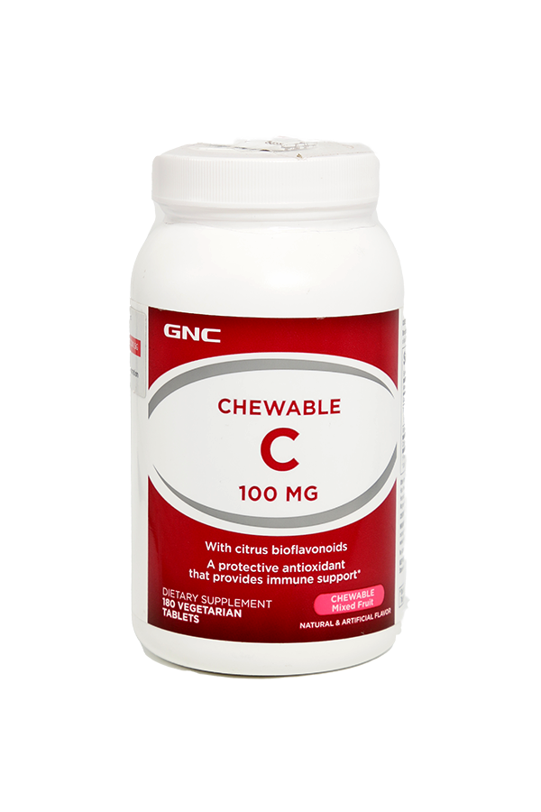 GNC Chewable C 100mg Tab 180's LifePlus