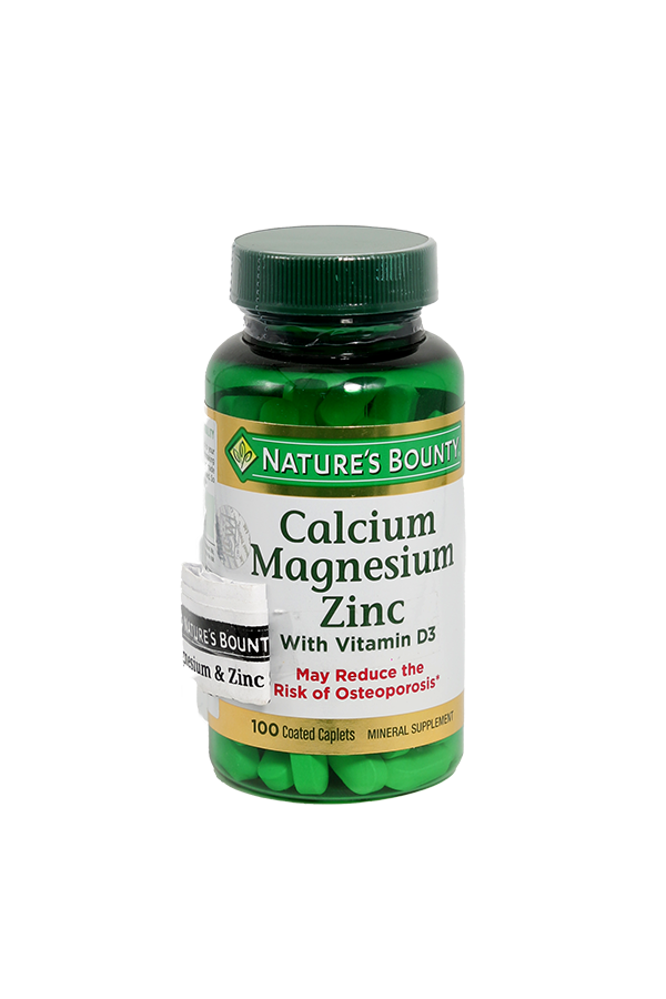 Nature's Bounty Calcium,Magnesium & Zinc Cap 100's LifePlus