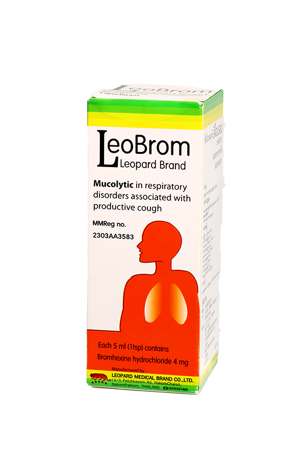 Leobrom Leopard Brand Mucolutic and Expectorant Syrup 60ml LifePlus