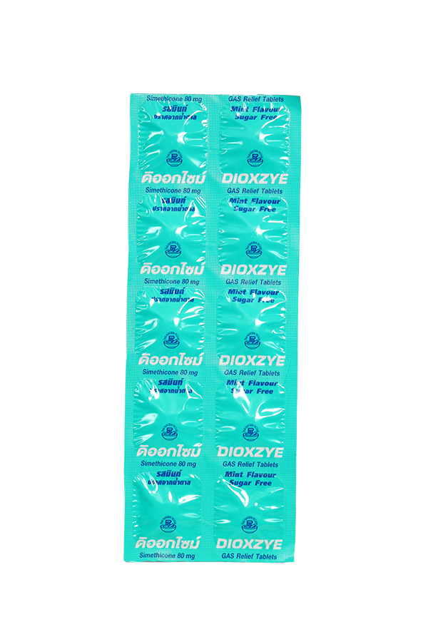 Dioxzye Simethicone 80mg Mint 10`S LifePlus