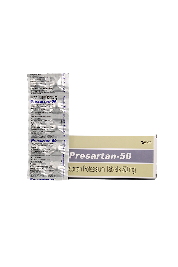 Presertan Losartan 50mg Tab 10's - LifePlus Pharmacy