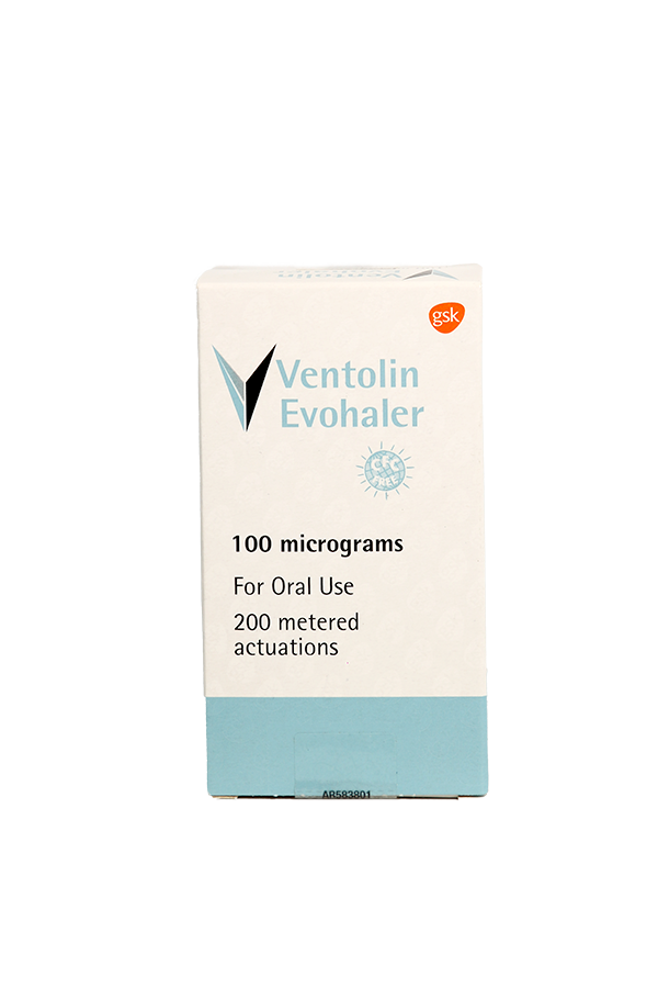 Ventolin Evohaler 100mcg 200Dose LifePlus Pharmacy