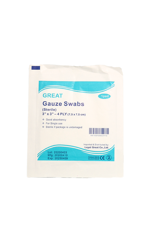 Great Gauze Swab (Sterile) 3"x3"x4 Ply LifePlus Pharmacy
