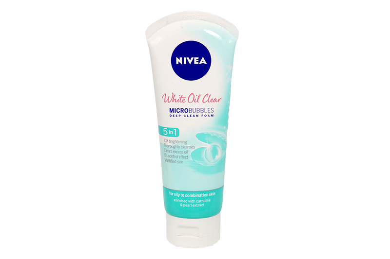 Nivea Facial Cleanser White Oil Clear 5in1 Micro Bubbles 84951 100g