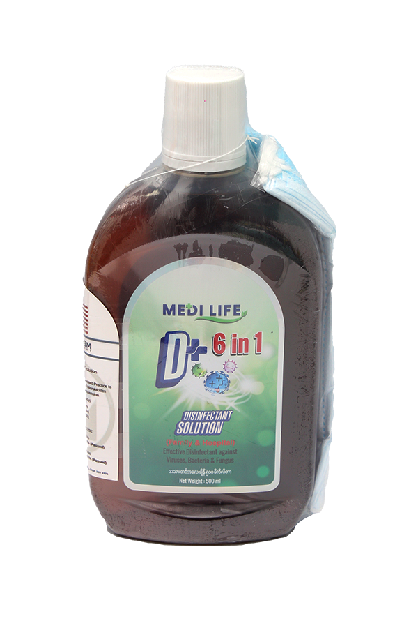 Medi Life D+ 6 In 1 Disinfectant Solution Liquid 500ml LifePlus
