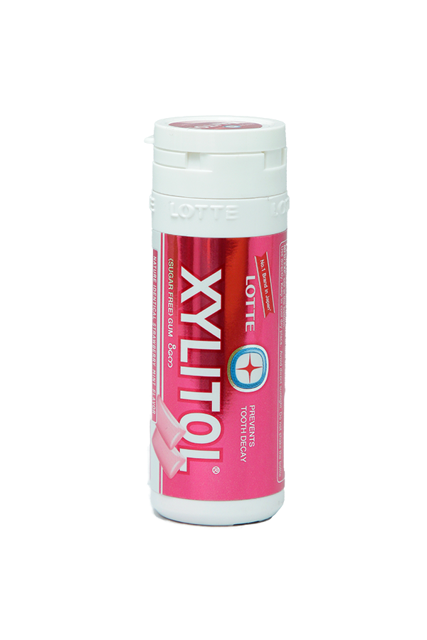Lotte Xylitol Sugar Free Gum Strawberry Mint 26.1g LifePlus