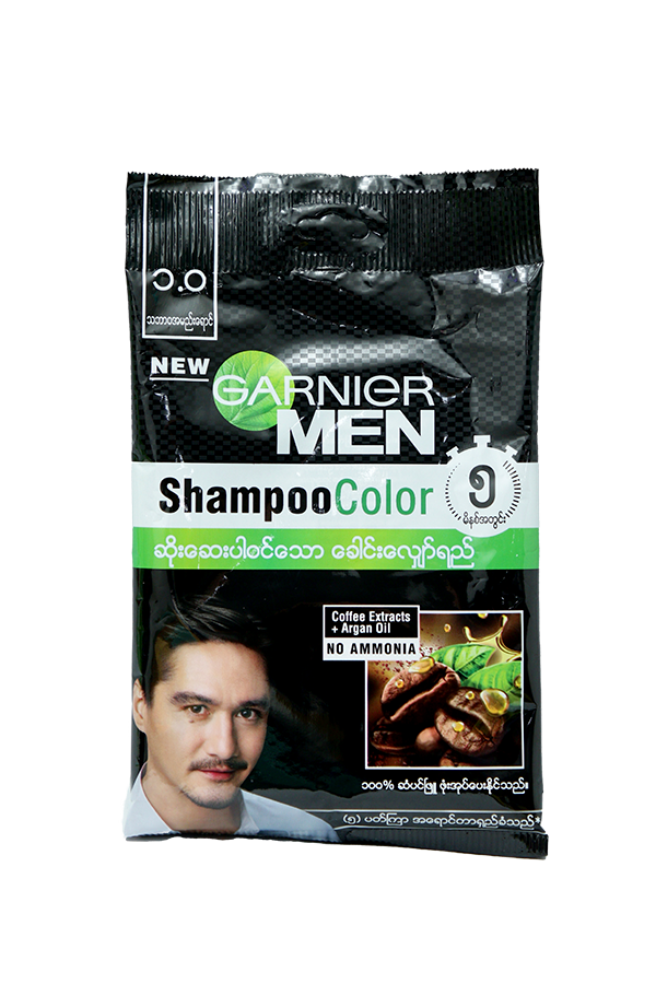 Garnier Men Shampoo Color 1.0 Natural Black 20ml LifePlus