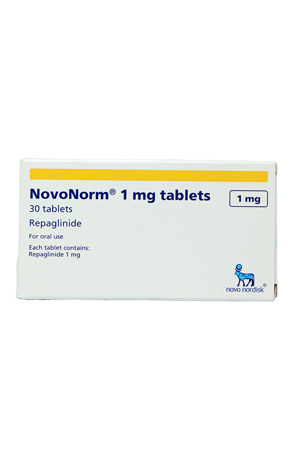 NovoNorm Repaglinide 1mg 15's - LifePlus Pharmacy