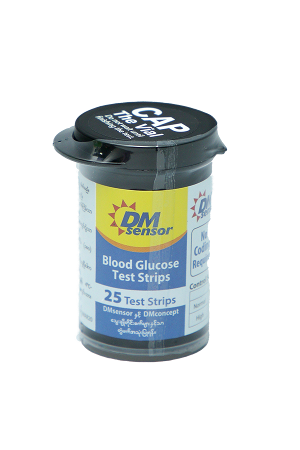 DM Sensor Test Strip Vial Pack 25's LifePlus