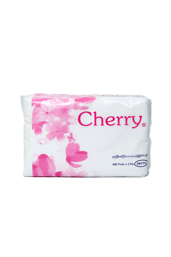 Cherry Facial Tissue 2 Ply Refill 180's LifePlus