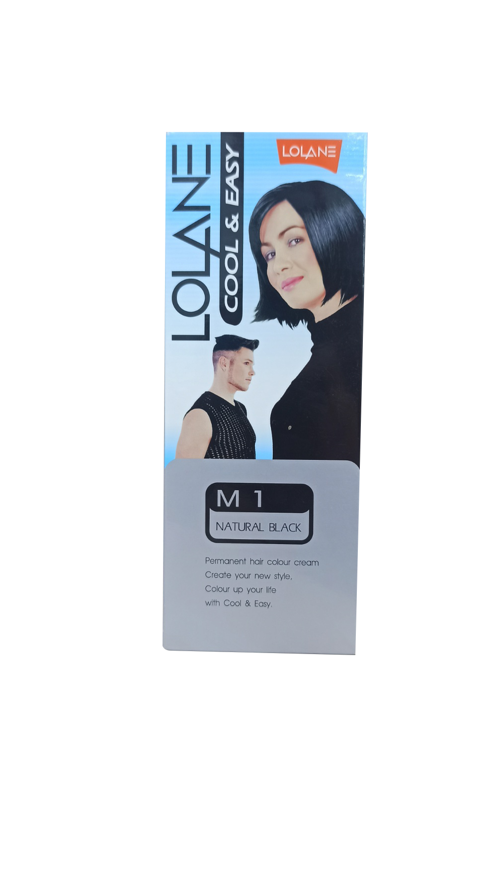 Lolane Hair Color Cool & Easy #M1 Natural Black 45g - LifePlus