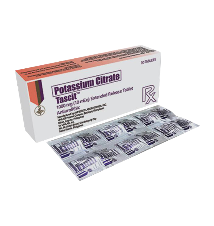 Tascit Potassium Citrate 1080mg Tab 6's LifePlus