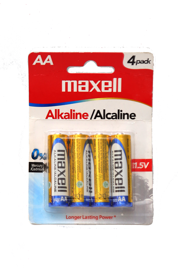 Maxell Zinc Battery Aa 15v 4s Lifeplus