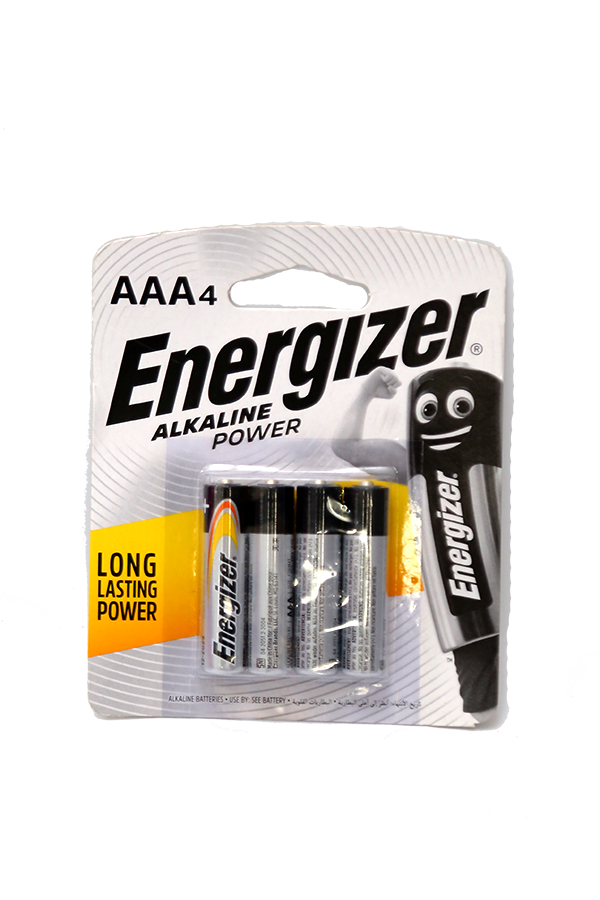 Energizer Battery Alkaline Power AAA4 LifePlus