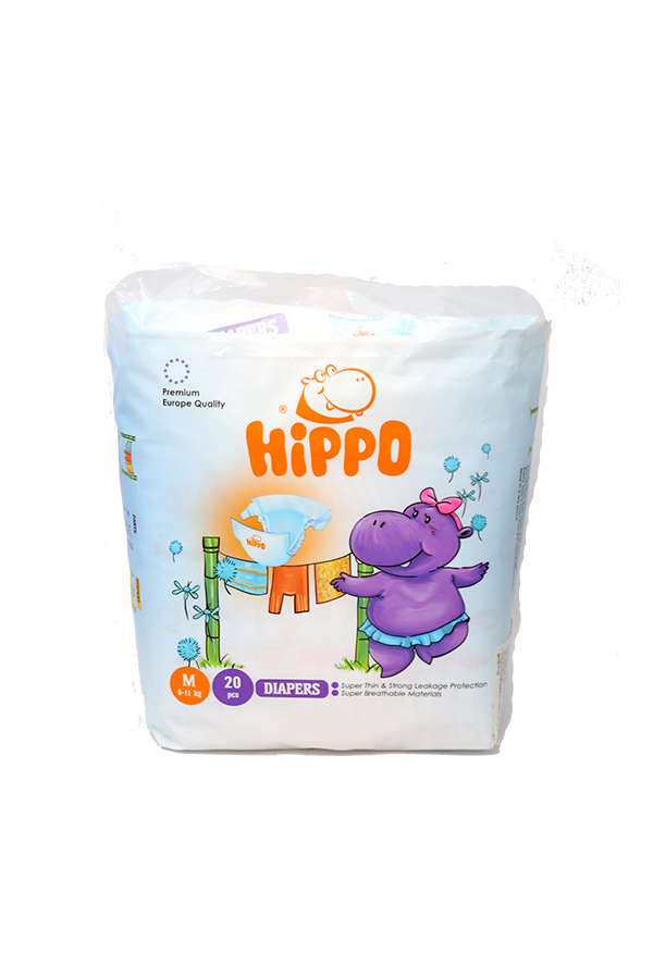 Hippo Baby Diaper Eco Tape M 611kg 20's LifePlus