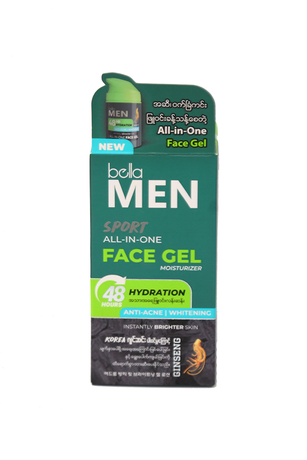Bella Facial Gel Men Sport All In One Hydration Anti Acne 40g LifePlus