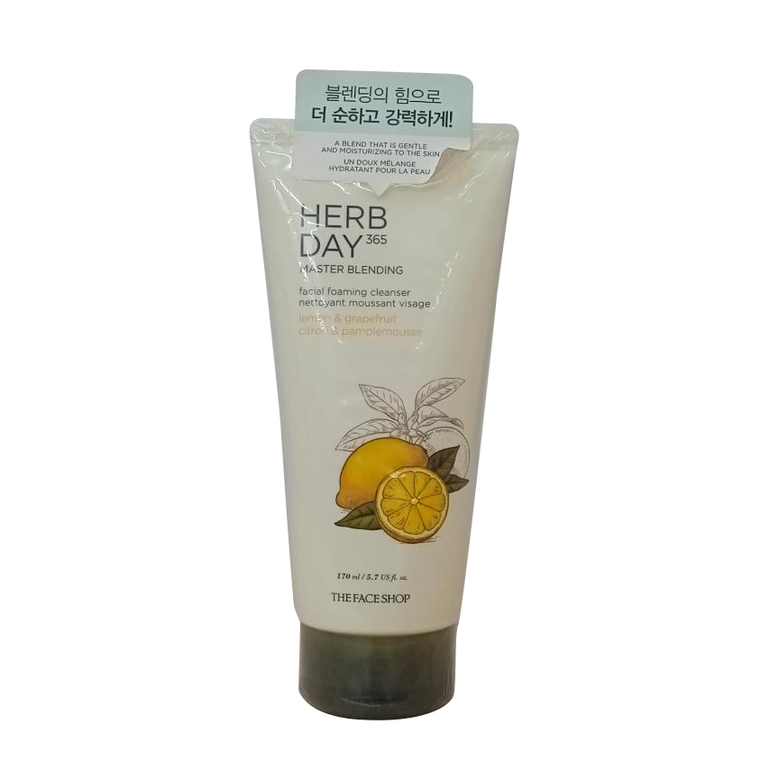 The Face Shop Facial Cleanser Herb Day 365 Master Lemon & Grapefruit