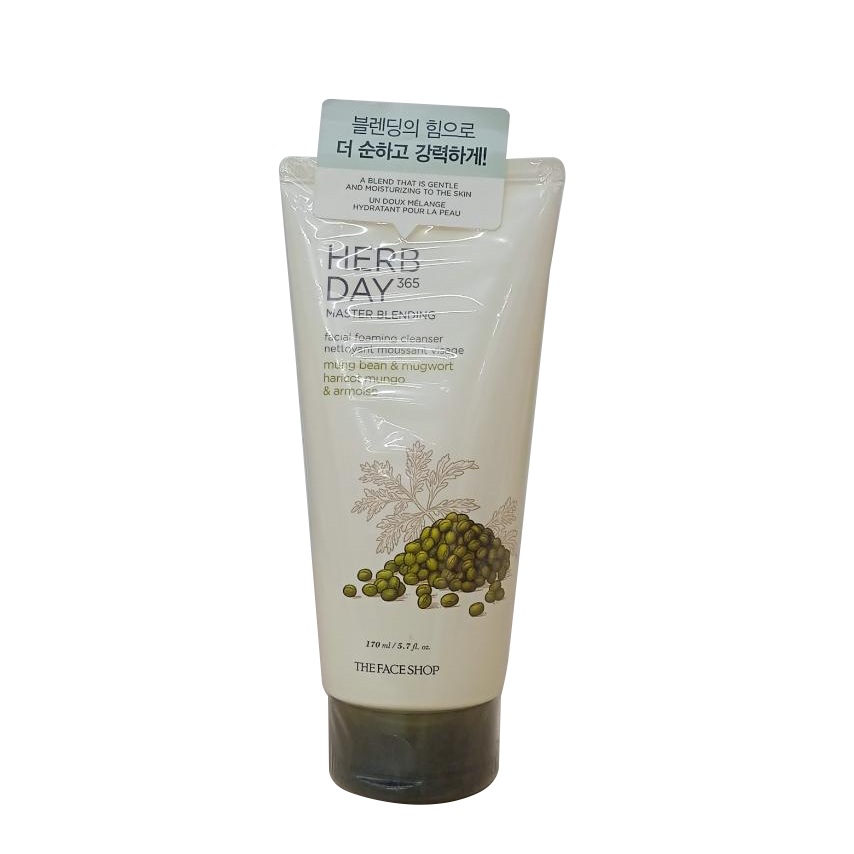 The Face Shop Facial Cleanser Herb Day 365 Master Mung Bean & Mugwort