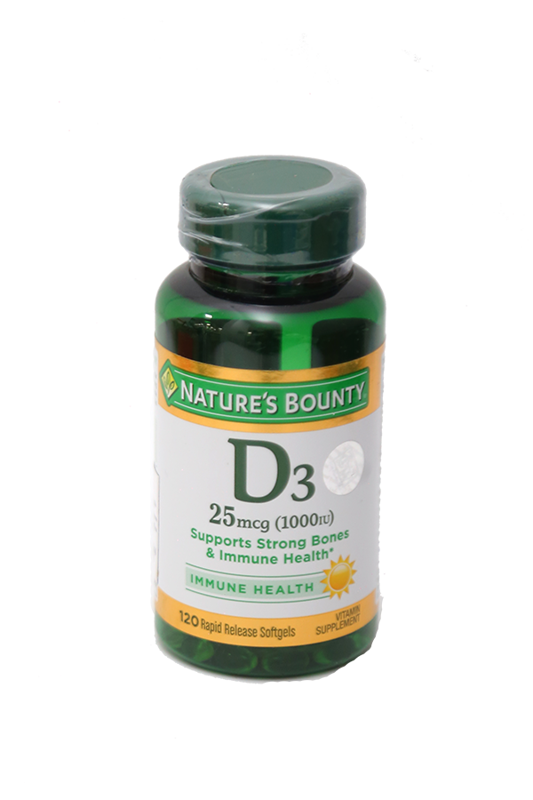 Nature's Bounty Vitamin D3 Softgel Tab 120's LifePlus