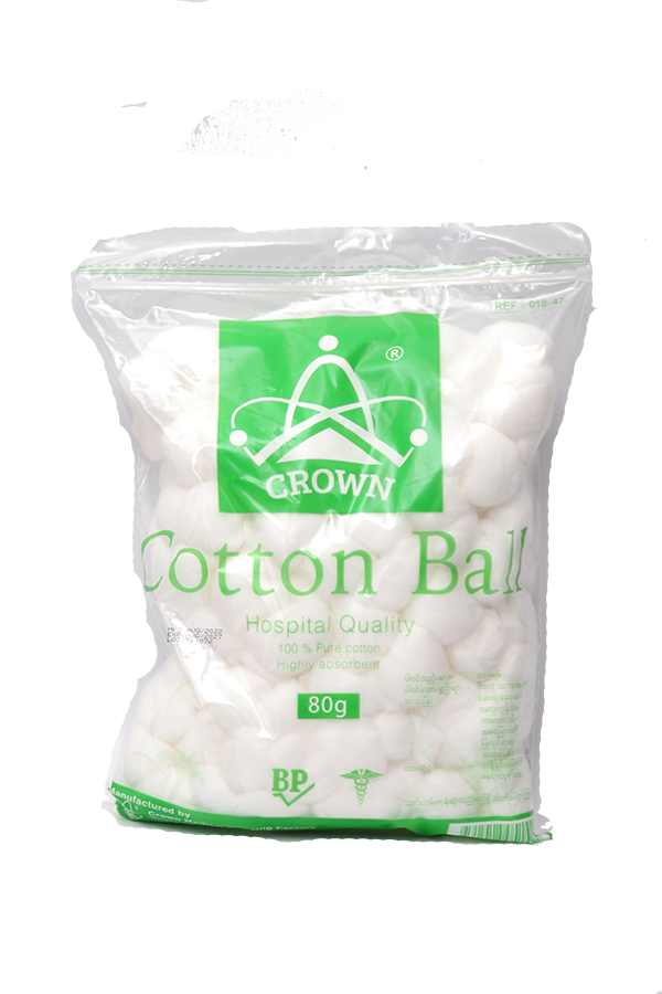 Crown Cotton Ball 80g 1's LifePlus