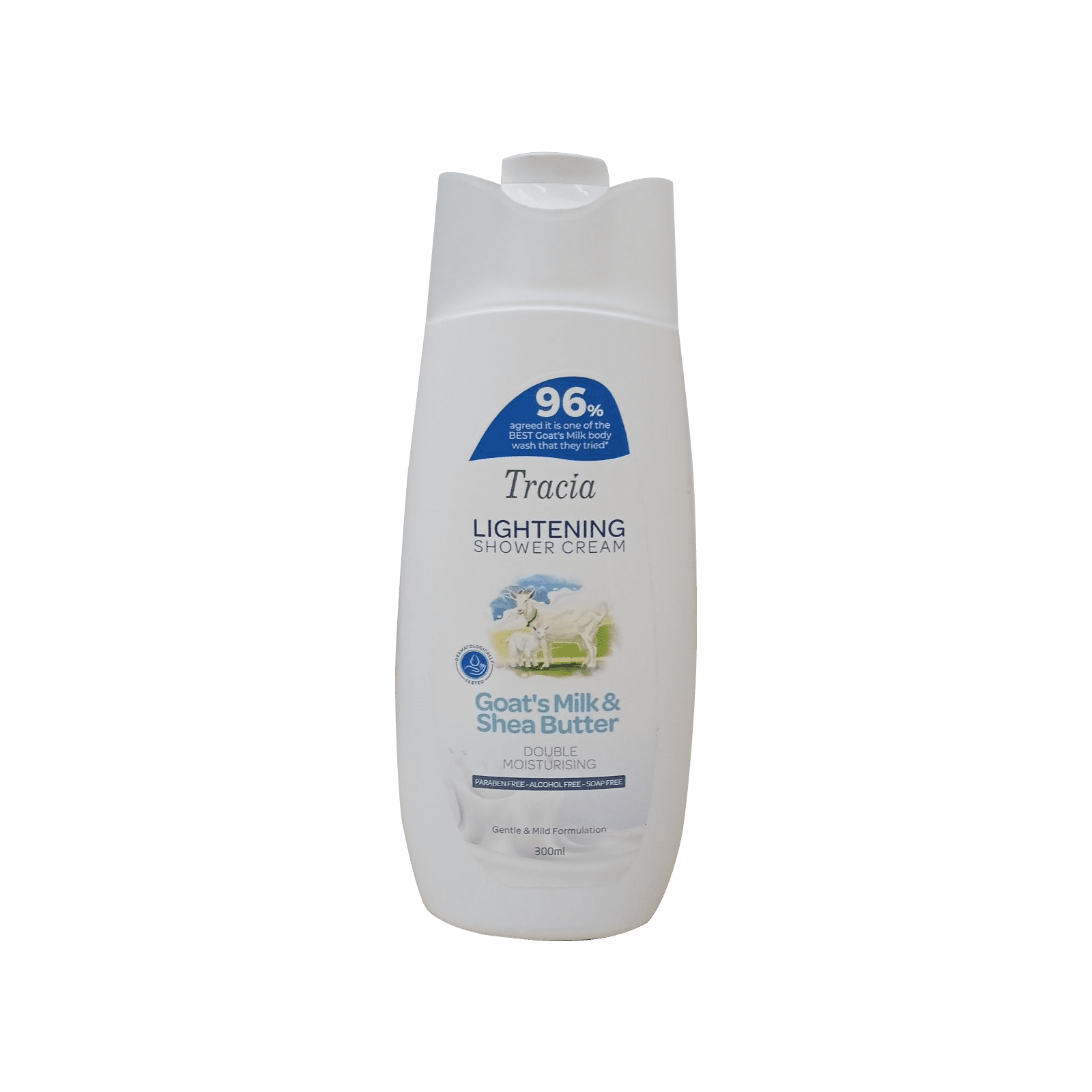 Tracia Shower Cream Lightening #Goat's Milk & Shea Butter 300ml - LifePlus