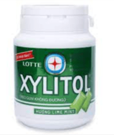 Lotte Xylitol Sugar Free Gum Lime Mint Flavor 58g - LifePlus